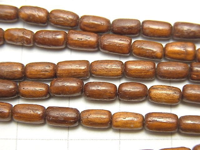Bayon Wood Beads Rice 6x3x3mm 1strand beads (aprx.15inch / 38cm)