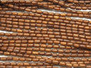 Bayon Wood Beads Rice 6x3x3mm 1strand beads (aprx.15inch / 38cm)