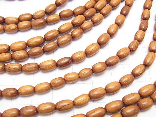 1strand $2.79! Bayon Wood Beads Rice 7x5x5mm 1strand beads (aprx.15inch / 37cm)