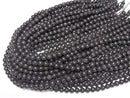 [World Heritage, Mt. Fuji ]  Mt.Fuji Lava AA ++ Round 6mm [Our Own Product] half or 1strand beads (aprx.15inch / 38cm)