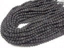 1strand $15.99! [World Heritage, Mt. Fuji ] Mt. Fuji Lava AA + Round 6mm [Our Own Product] 1strand beads (aprx.15inch / 38cm)