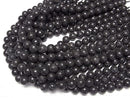 [World Heritage, Mt. Fuji ] Mt. Fuji Lava AA + Round 10mm [Our Own Product] half or 1strand beads (aprx.15inch / 38cm)