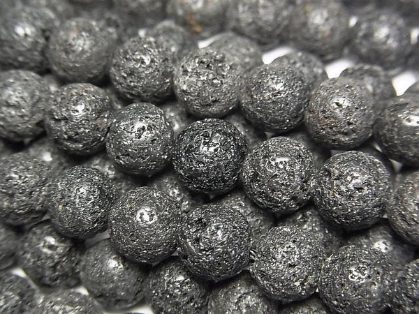 Lava, Round Natural Beads