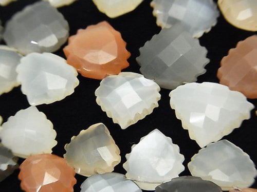 Chestnut Shape, Leaf, Moonstone Gemstone Beads