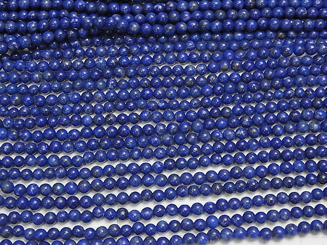 Lapislazuli AA++ Round 3mm 1strand beads (aprx.15inch/38cm)