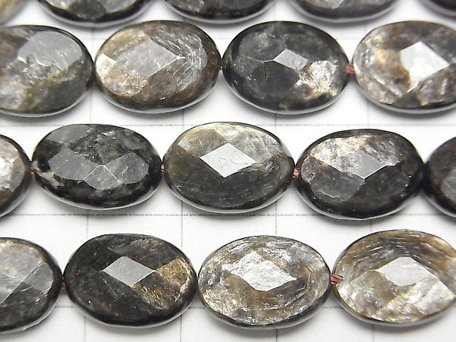 [Video]Moscovite Faceted Oval 14x10mm half or 1strand beads (aprx.15inch/36cm)