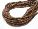 1strand $2.79! Wood Beads  Roundel (Tube )4x4x3mm 1strand (aprx.15inch/38cm)