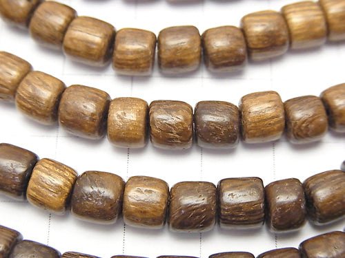 1strand $2.79! Wood Beads  Roundel (Tube )6x6x6mm 1strand beads (aprx.15inch/38cm)