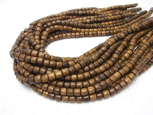 1strand $2.79! Wood Beads  Roundel (Tube )6x6x6mm 1strand beads (aprx.15inch/38cm)