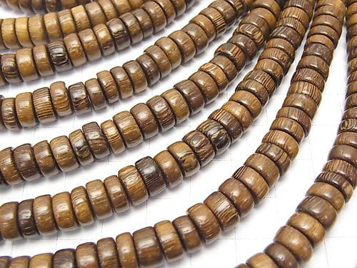 1strand $3.79! Wood Beads  Roundel 8x8x4mm 1strand beads (aprx.15inch/38cm)