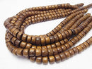 1strand $4.79! Wood Beads  Rondelle 11x11x6mm 1strand beads (aprx.15inch/38cm)