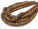 1strand $4.79! Wood Beads  Rondelle 12x12x6mm 1strand beads (aprx.15inch/38cm)