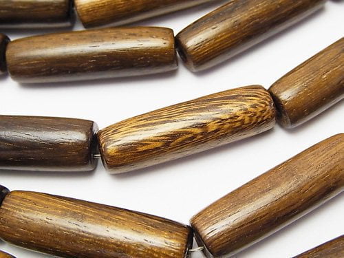 Tube, Wood Beads Natural Beads