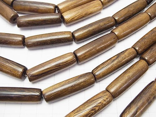 1strand $4.79! Wood Beads  Tube 32x10x10mm 1strand beads (aprx.15inch/38cm)