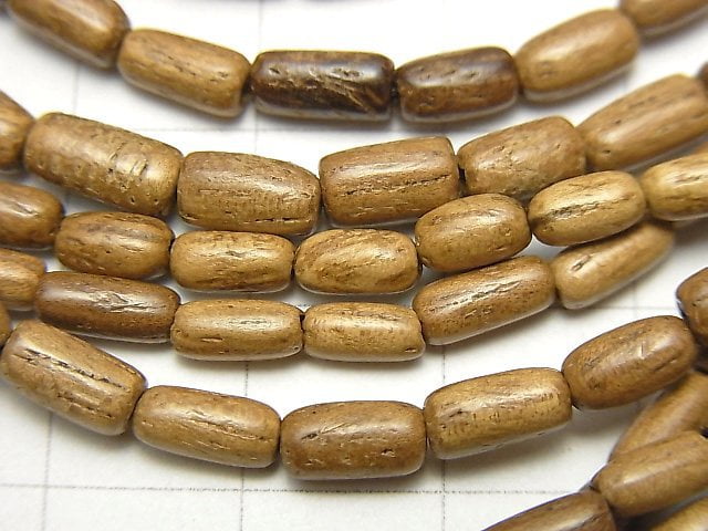 Wood Beads  Rice 6x3x3mm 1strand beads (aprx.15inch/38cm)