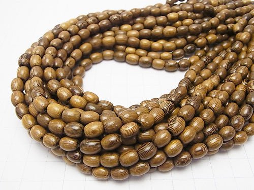 1strand $3.79! Wood Beads  Rice 8x6x6mm 1strand beads (aprx.15inch/38cm)