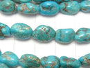 [Video]Blue Turquoise AA++ Nugget half or 1strand beads (aprx.15inch/38cm)