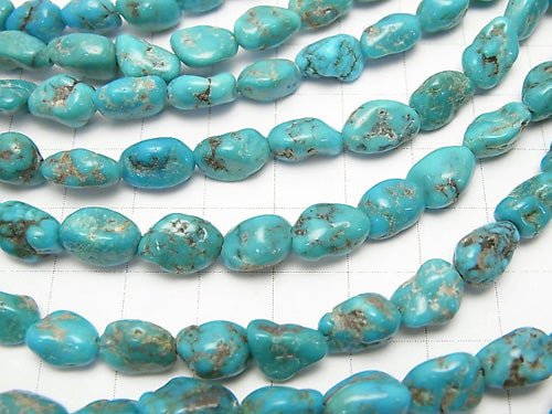 [Video]Blue Turquoise AA++ Nugget half or 1strand beads (aprx.15inch/38cm)