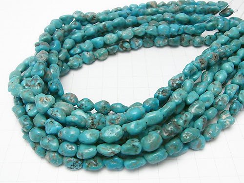[Video]Blue Turquoise AA++ Nugget half or 1strand beads (aprx.15inch/38cm)