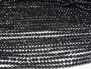 High Quality!  1strand $6.79! Onyx  Faceted Round 4mm  1strand beads (aprx.15inch/38cm)