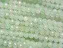 Diamond Cut! 1strand $5.79! Green Aventurine Faceted Round 3mm 1strand (aprx.15inch / 38cm)