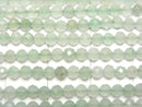 Diamond Cut! 1strand $5.79! Green Aventurine Faceted Round 3mm 1strand (aprx.15inch / 38cm)