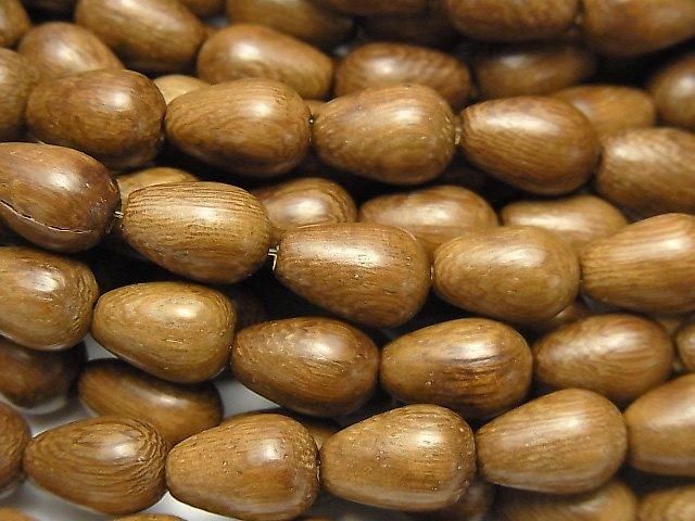 Wood Beads  Vertical Hole Drop 11x8x8mm 1strand beads (aprx.15inch/38cm)