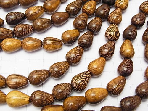 1strand $5.19! Wood Beads  Vertical Hole Drop 14x10x10mm 1strand beads (aprx.15inch/38cm)