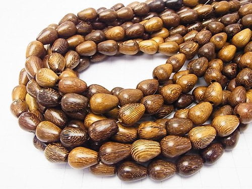 1strand $5.19! Wood Beads  Vertical Hole Drop 14x10x10mm 1strand beads (aprx.15inch/38cm)