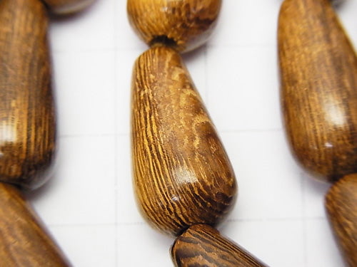 Wood Beads  Vertical Hole Drop 20x10x10mm 1strand beads (aprx.15inch/38cm)