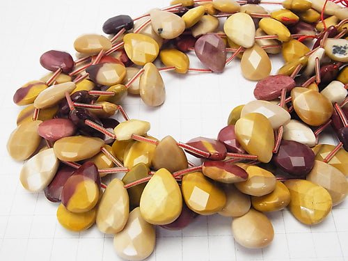 Moore Kite Faceted Pear Shape 20 x 15 x 7 half or 1 strand beads (aprx.15 inch / 36 cm)