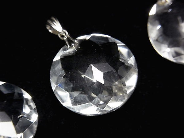 Accessories, Coin, Crystal Quartz, Pendant Gemstone Beads