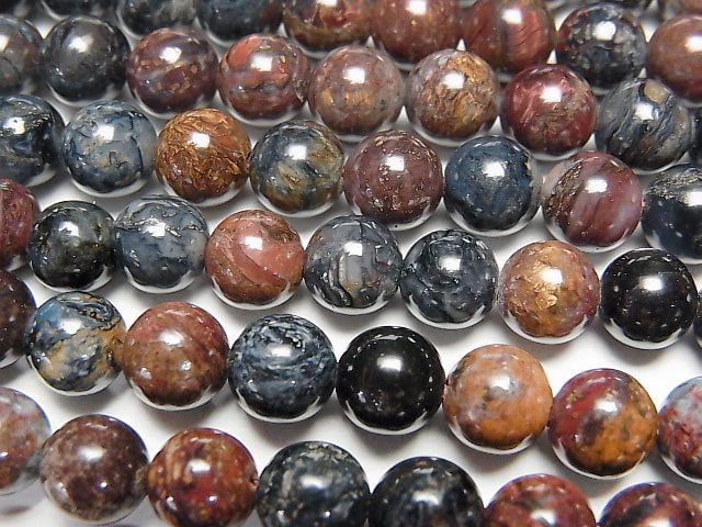 Pietersite, Round Gemstone Beads