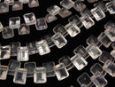 High Quality Rose Quartz AAA - Rectangle Faceted 10 x 8 x 5 mm 1/4 or 1strand beads (aprx.6 inch / 15 cm)