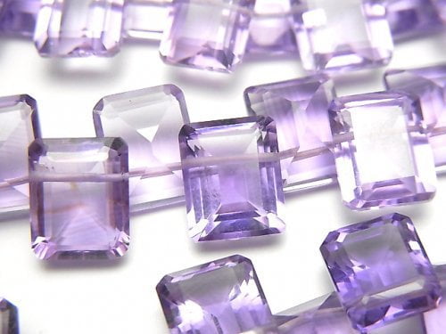 [Video] High Quality Amethyst AAA Rectangle Faceted 10x8x5mm 1/4 or 1strand (22pcs)