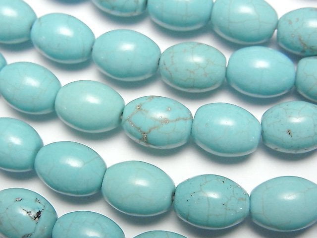 Magnesite Turquoise, Rice Gemstone Beads