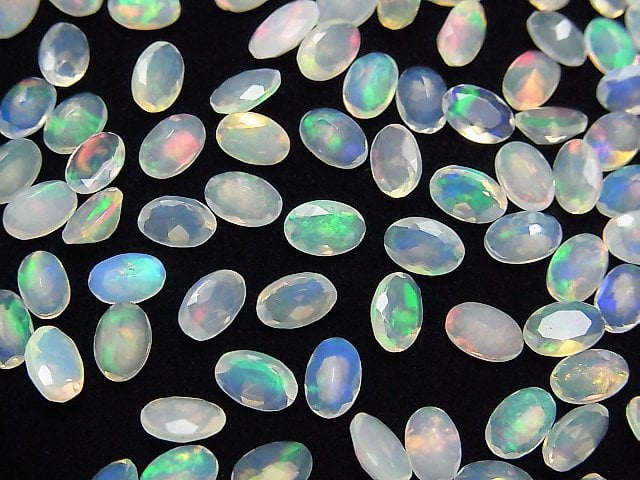 High Quality Ethiopia Opal AAA Oval Faceted 6 x 4 mm 10 pcs $27.99!