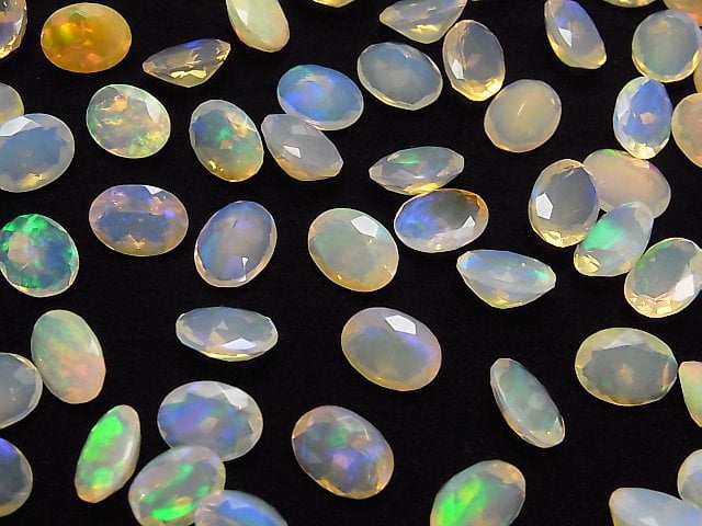 [Video] High Quality Ethiopia Opal AAA Oval Faceted 9 x 7 mm 5 pcs $49.99!