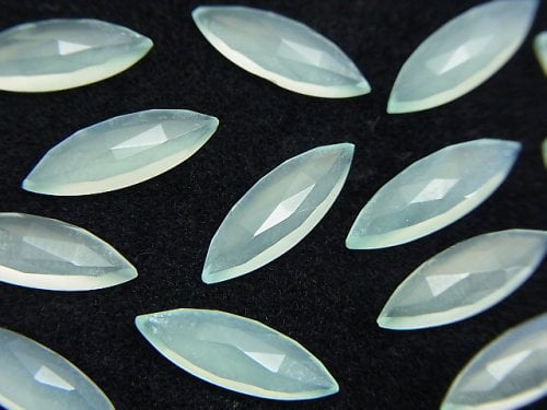 Cabochon, Chalcedony, Marquise, Undrilled Gemstone Beads