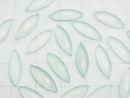 High Quality Sea Blue Chalcedony AAA Undrilled Marquise Faceted Cabochon 15 x 5 mm 3pcs $4.79!