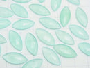 High Quality Sea Blue Chalcedony AAA Undrilled Marquise Faceted Cabochon 18 x 8 mm 3pcs $6.79!