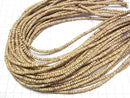 Coconut Rondelle 4x4x3mm natural color 1strand beads (aprx.15inch/36cm)