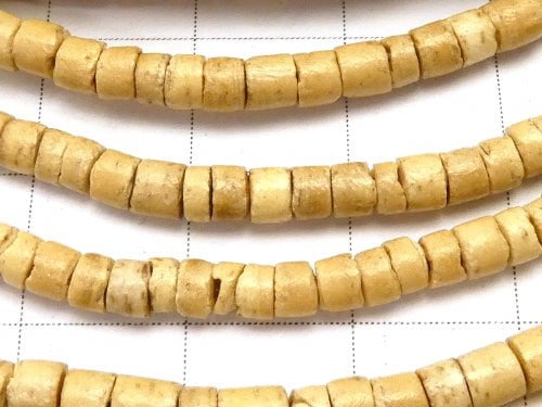 1strand $1.79! Coconut Roundel (Heishi) 3x3x2mm natural color 1strand beads (aprx.22inch / 56cm)