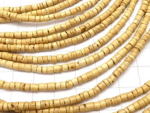 1strand $1.79! Coconut Roundel (Heishi) 3x3x2mm natural color 1strand beads (aprx.22inch / 56cm)