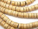 Coconut Rondelle (Heishi) 5x5x3mm Natural color 1strand beads (aprx.22inch/56cm)