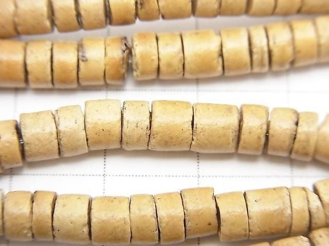 Coconut Rondelle (Heishi) 5x5x3mm Natural Color 1 Strand Beads (approx. 22 inches/56 cm)