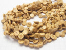 Coconut Coin 10x10x3mm Natural color 1strand beads (aprx.15inch / 37cm)
