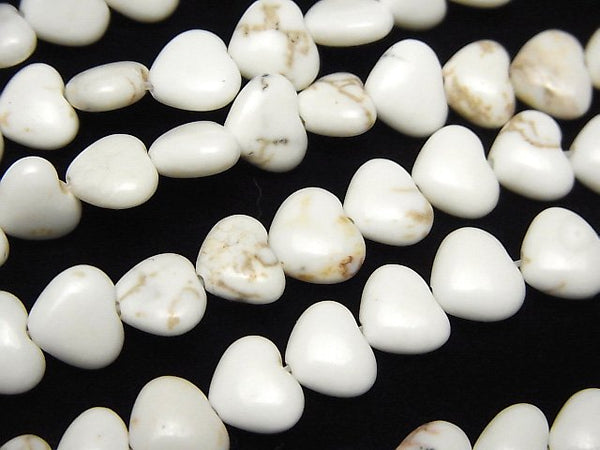 Heart, Magnesite Gemstone Beads