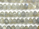High Quality!  1strand $13.99! Labradorite AA Faceted Button Rondelle 5x5x3mm 1strand beads (aprx.15inch/37cm)