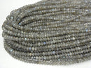 High Quality!  1strand $13.99! Labradorite AA Faceted Button Rondelle 5x5x3mm 1strand beads (aprx.15inch/37cm)